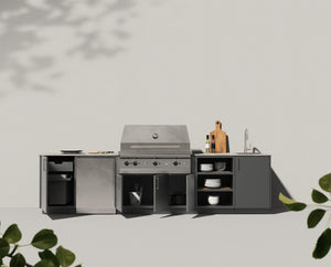 Grill, Sink, Refrigeration & Functional Storage Outdoor Kitchen Series